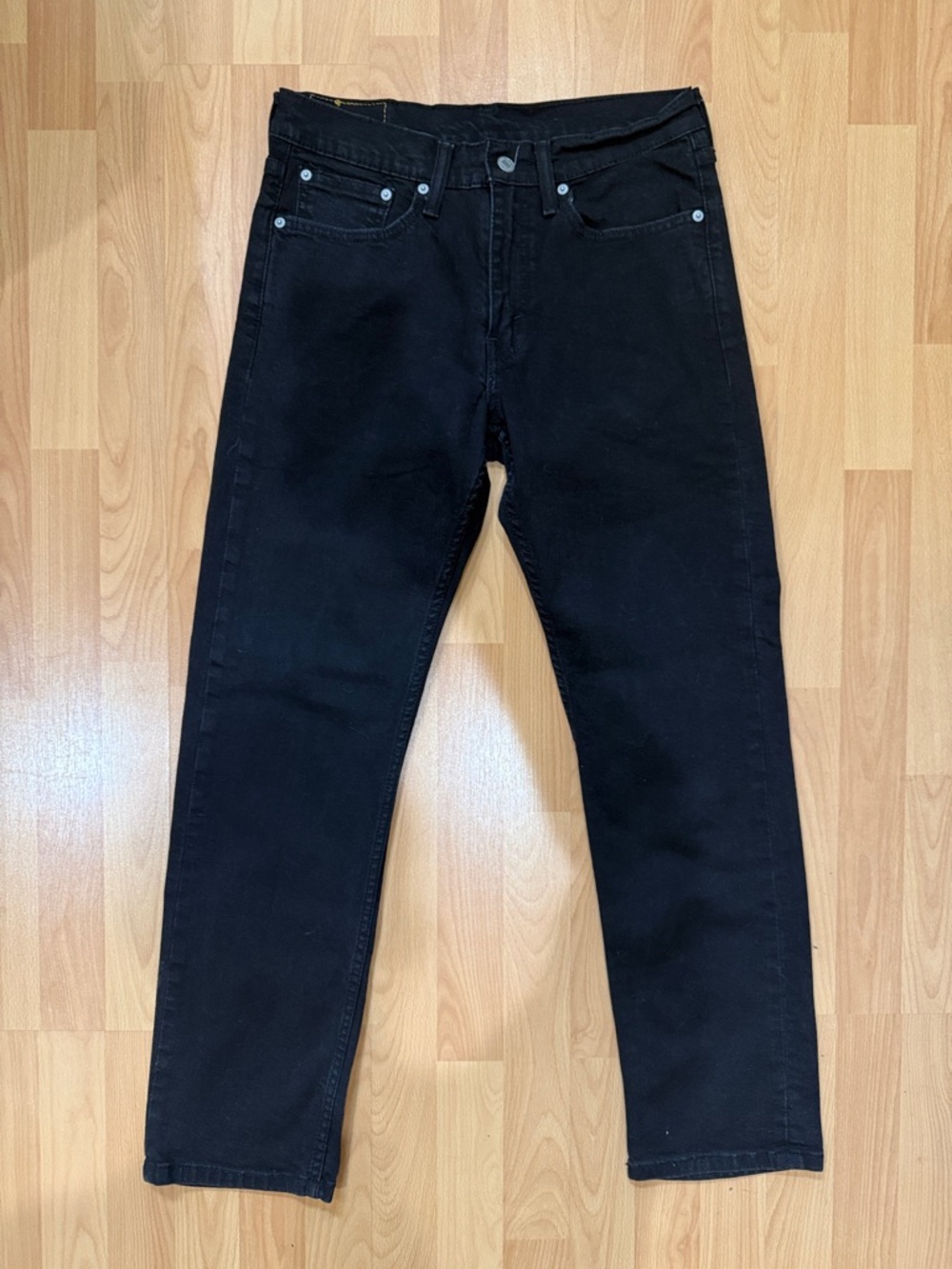 Levis 514 Straight Cut Black Denim